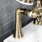 Kingston Brass KS228AB Deck Mount Clawfoot Tub Faucet with Hand Shower, Antique Brass KS228AB - alternate 2
